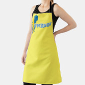 スウェモダンーデンのアートレターマップ国旗の土産 エプロン (インサイチュ)