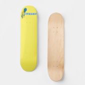 スウェモダンーデンのアートレターマップ国旗の土産 スケートボード (正面)