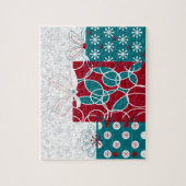 スウェモダンーデンホリデー包まれたギフトカスタム ジグソーパズル (縦)