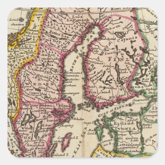 スウェーデンおよびノルウェー6 スクエアシール (正面)