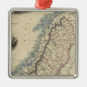 スウェーデンおよびノルウェー8 メタルオーナメント (正面)