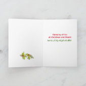 スウェーデンおよび英国のDalaの馬のクリスマスツリーカード シーズンカード (内部)