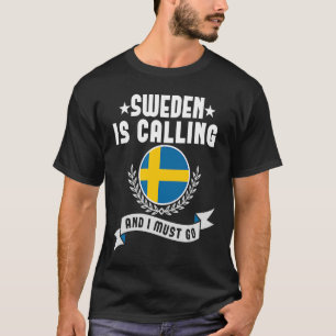 スウェーデンから電話があり、スウェーデンのお土産に行かねばならない Tシャツ