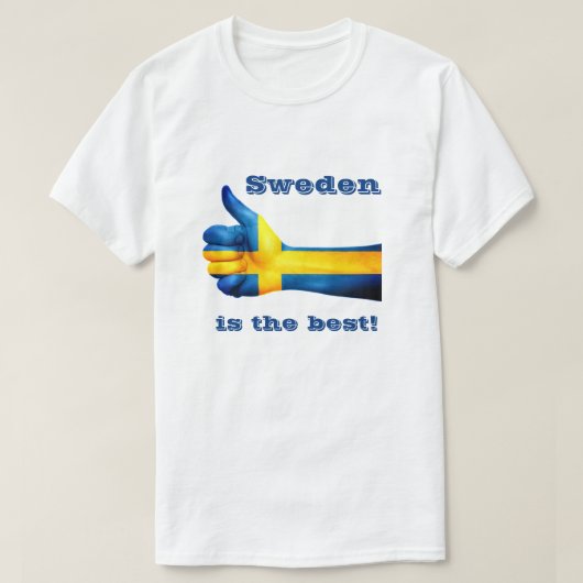 スウェーデンが最高の Tシャツ (デザイン正面)