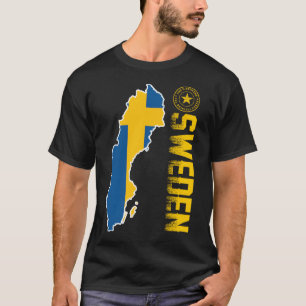 スウェーデンで100%本物の全オリジナル部 Tシャツ
