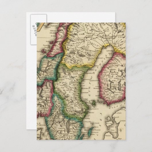 スウェーデンとノルウェー2 ポストカード (正面/裏面)