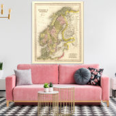 スウェーデンとノルウェー5 キャンバスプリント (インサイチュ (リビング))