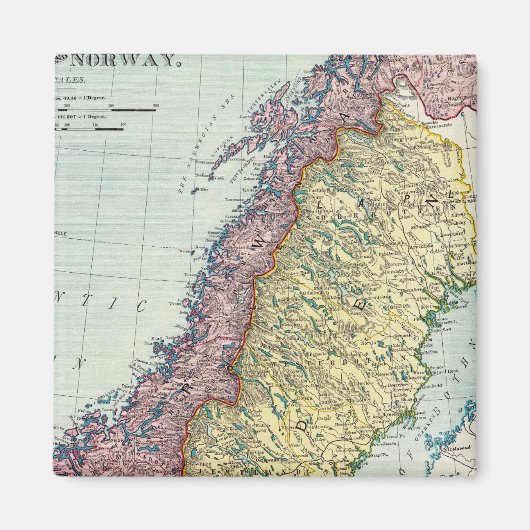 スウェーデンとノルウェー5 マグネット (正面)