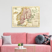 スウェーデンとノルウェー7 キャンバスプリント (インサイチュ (リビング))