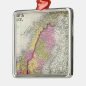 スウェーデンとノルウェー メタルオーナメント (左)