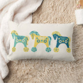 スウェーデンのおもちゃの馬 ランバークッション (ブランケット)