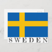 スウェーデンのはがき ポストカード (正面/裏面)