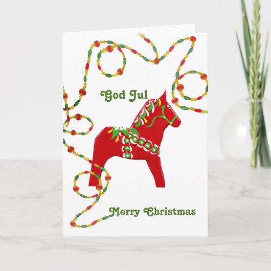 スウェーデンのアメリカのクリスマスカード シーズンカード (正面)