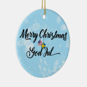 スウェーデンのアメリカの休日の装飾、神7月 セラミックオーナメント (右)