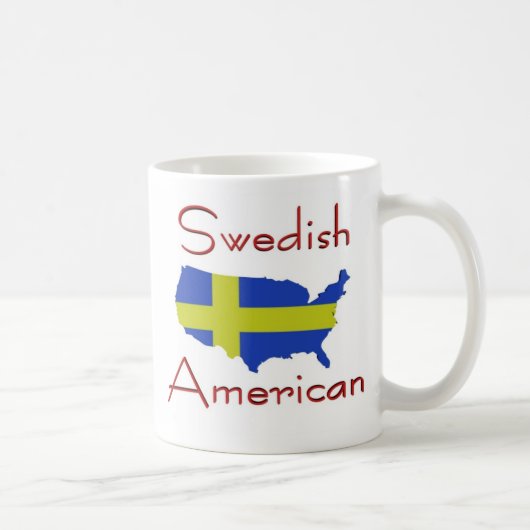 スウェーデンのアメリカの(米国の地図の)マグ コーヒーマグカップ (右)
