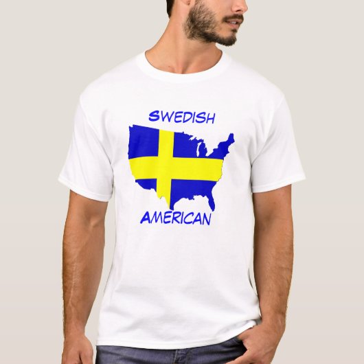 スウェーデンのアメリカ人 Tシャツ (正面)