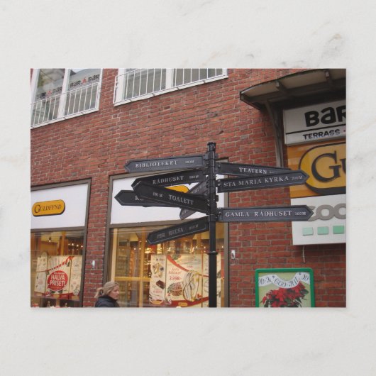 スウェーデンのイスタッド ポストカード (正面)