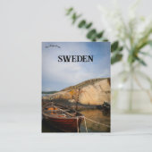 スウェーデンのオンドストランドのボート ポストカード (スタンド正面)