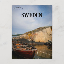 スウェーデンのオンドストランドのボート ポストカード