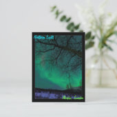 スウェーデンのオーロラのポストカード ポストカード (スタンド正面)