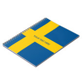 スウェーデンのカスタムな螺線形ノートのスウェーデンの旗 ノートブック (左側)