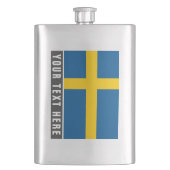 スウェーデンのカスタムな飲み物のフラスコのギフトのスウェーデンの旗 フラスク (正面)