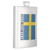 スウェーデンのカスタムな飲み物のフラスコのギフトのスウェーデンの旗 フラスク (右)