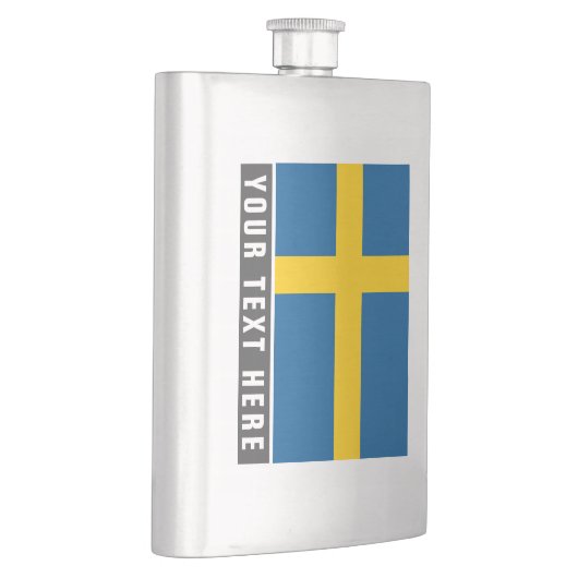 スウェーデンのカスタムな飲み物のフラスコのギフトのスウェーデンの旗 フラスク (右)