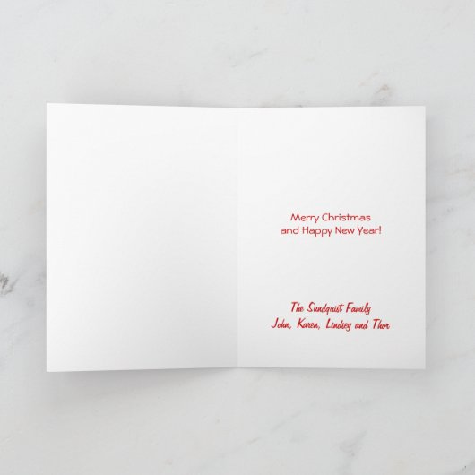 スウェーデンのカールラーションのクリスマスの朝 シーズンカード (内部)