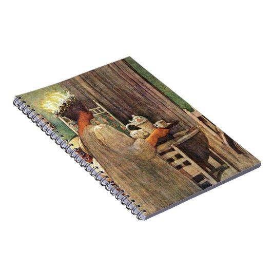 スウェーデンのカールラーションセントルシア日のクリスマス ノートブック (右側)