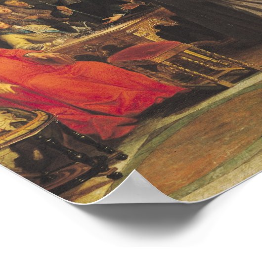 スウェーデンのクイーンクリスティーナとその裁判所 ポスター (角)