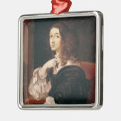 スウェーデンのクリスティーナ女王 メタルオーナメント (左)