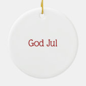 スウェーデンのクリスマスの格言 セラミックオーナメント (裏面)