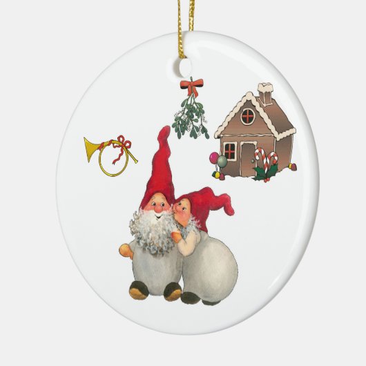 スウェーデンのクリスマスの格言 セラミックオーナメント (左)