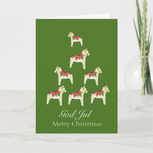 スウェーデンのクリスマスカード シーズンカード (正面)