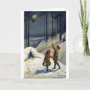 スウェーデンのクリスマスカード シーズンカード