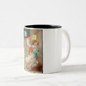 スウェーデンのクリスマスサンタ(by Jenny Nystrem)コーヒー ツートーンマグカップ (正面右)