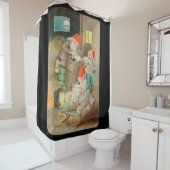 スウェーデンのクリスマスサンタ(by Jenny Nystrem) シャワーカーテン (インサイチュ)