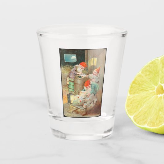 スウェーデンのクリスマスサンタ(by Jenny Nystrem) ショットグラス (正面)