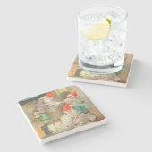 スウェーデンのクリスマスサンタ(by Jenny Nystrem) ストーンコースター (横)