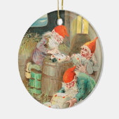 スウェーデンのクリスマスサンタ(by Jenny Nystrem) セラミックオーナメント (左)