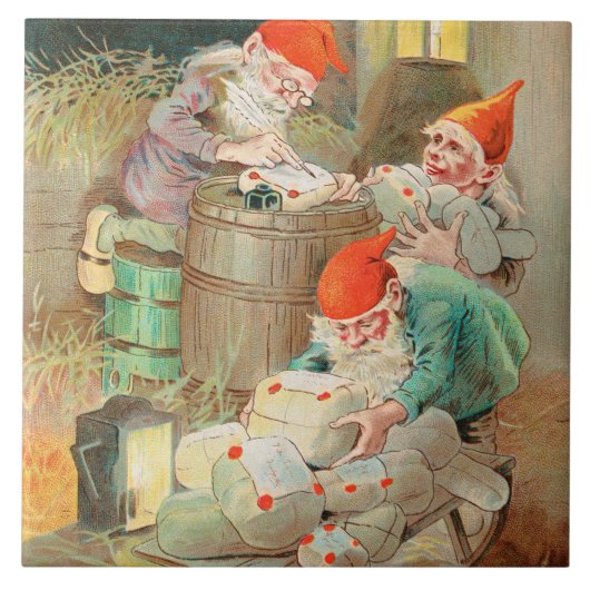 スウェーデンのクリスマスサンタ(by Jenny Nystrem) タイル (正面)