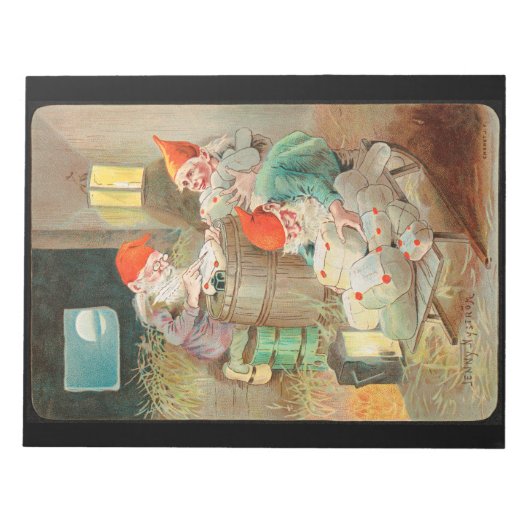 スウェーデンのクリスマスサンタ(by Jenny Nystrem) ノートパッド (正面)