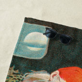 スウェーデンのクリスマスサンタ(by Jenny Nystrem) ビーチタオル (インサイチュ)