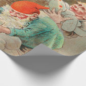 スウェーデンのクリスマスサンタ(by Jenny Nystrem) ラッピングペーパー (角)