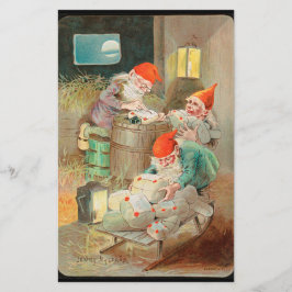 スウェーデンのクリスマスサンタ(by Jenny Nystrem) 便箋