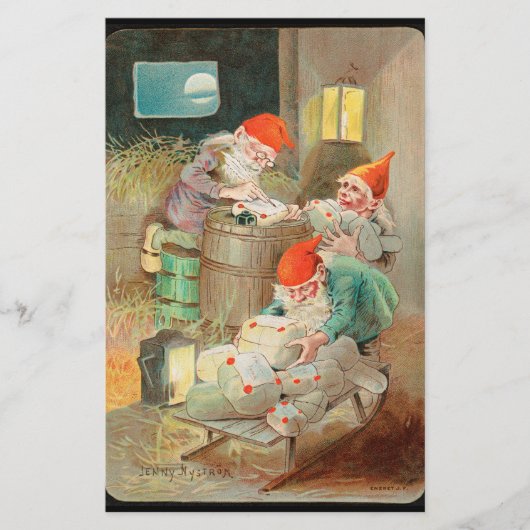 スウェーデンのクリスマスサンタ(by Jenny Nystrem) 便箋 (正面)