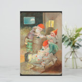 スウェーデンのクリスマスサンタ(by Jenny Nystrem) 便箋 (スタンド正面)