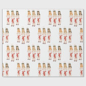 スウェーデンのクリスマス·ガール ラッピングペーパー (フラット)