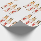 スウェーデンのクリスマス·ガール ラッピングペーパー (角)